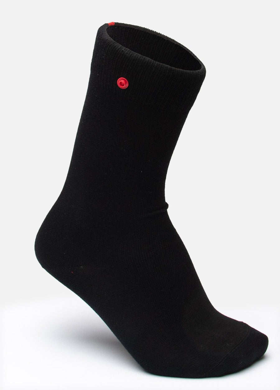 Organic Cotton Socks | Red button